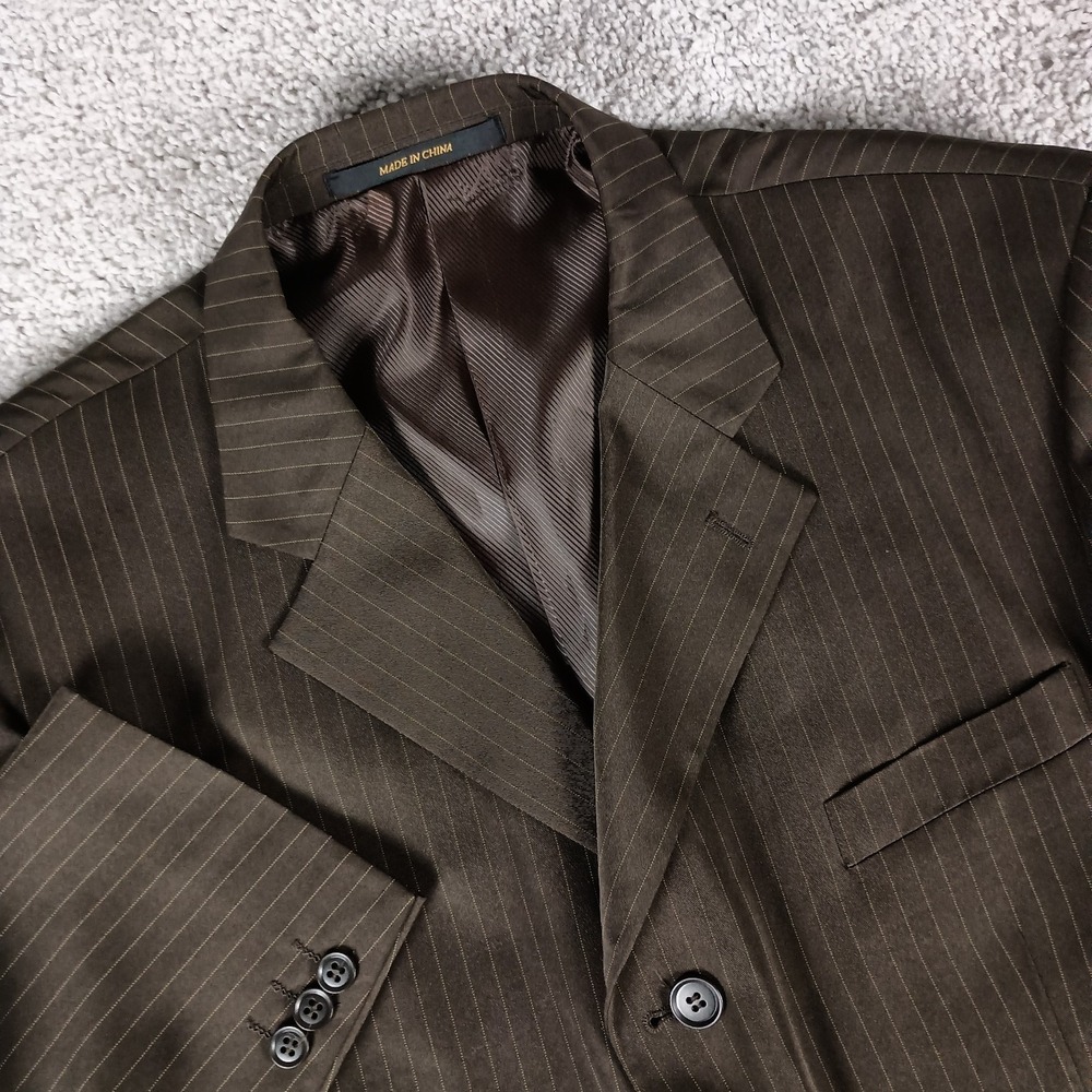 Umberto Bonelli Men's 3-Piece Pinstripe Suit - Super 130s‎ Vested